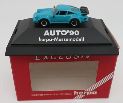 HERPA COLLEZIONE PRIVATA HO 1/87 PORSCHE 911 TURBO TYP 930 MESSEMODELL AUTO 90 - Immagine 1 di 4