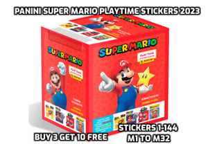 Panini Super Mario Playtime Stickers 2023 - Buy 4 Get 10 Free