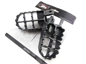 HONDA CR85 03-07 JBS STEEL FOOT PEG SET LEFT RIGHT PAIR FOOTPEGS REST - Bild 1 von 4