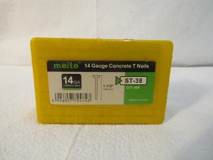 Meite 14 Guage Concrete T Nails 1-1/2" ST-38 Pack of 400 - Picture 1 of 4