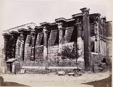Grecia La Biblioteca Adriano Atene Foto Albume D'Uovo 10x13cm Ca 1880