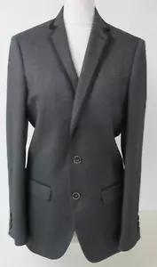 Dinner Jacket, Grey, Black Colour Trim, Slim Fit, Lined, Small, To Fit 34" Chest - Picture 1 of 8