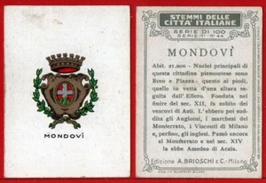 FIGURINA STEMMI CITTA' ITALIANE BRIOSCHI MONDOVI SERIE 1a n°44 STEMMA PICCOLO - Imagen 1 de 1