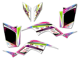All Years RAPTOR 90 SURGE Pink Senge Graphics Kit Compatible with Yamaha - Picture 1 of 7