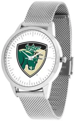 Reloj pulsera South Florida USF Bulls Watch malla plateada declaración Foto 1 de 4