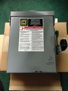 SQUARE D SAFETY Disconnect - SWITCH D221NRB SERIE E3 3R GEHÄUSE 30 AMP 60 HZ - Bild 1 von 6