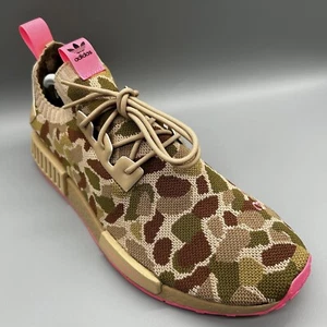 Scarpe da ginnastica Adidas NMD_R1 Primeknit Duck Camo Hyper Pink G57940 da uomo UK 10,5 - Foto 1 di 8