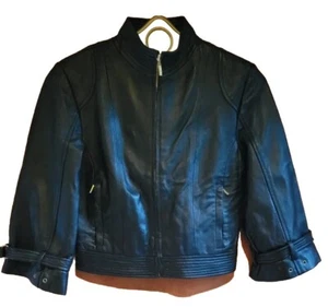 Chaqueta de motociclista Arden B piel de cordero recortada para damas negra S motocicleta motocicleta - Imagen 1 de 10