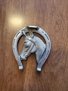 VTG FOX FURNACE CO ELYRIA OHIO CAST IRON ADVERTISING PAPERWEIGHT HORSE SHOE - Picture 1 of 2