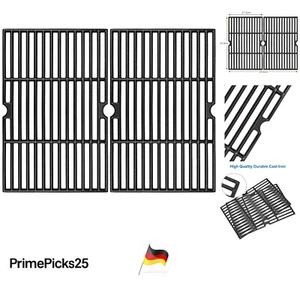 Enamelled Cast Iron Grill Grates 43x29cm Pack of 2 for Tepro and TAINO - Bild 1 von 10