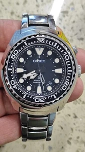Seiko Prospex Kinetic GMT Diver's SUN019 5M85-0AB0 Black 48 mm Men's Working - Picture 1 of 20
