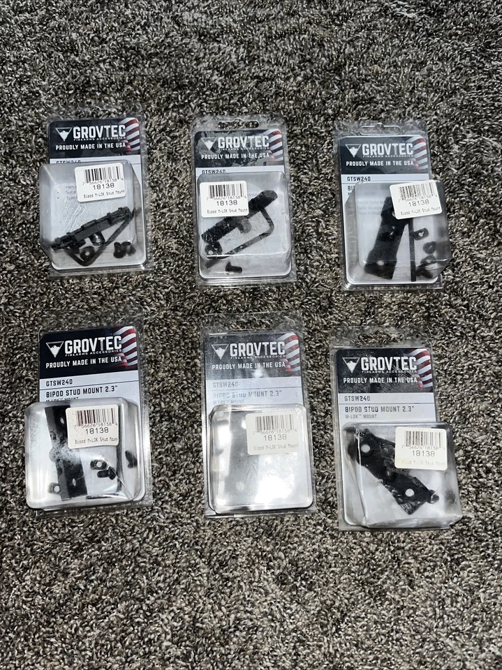 GrovTec M-LOK montaje de perno para bípode, 2,3, negro, GTSW240 Foto 1 de 3