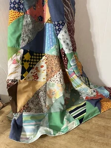 Vintage Handmade Lightweight Quilt 60”x62” Multicolored - Picture 1 of 12