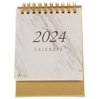 2024 Schreibtisch Kleiner Tischkalender Bürodekoration Arbeit Spiral-
