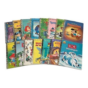 VTG LITTLE GOLDEN BOOKS - LOT OF 15 - DALMATIANS, BEAUTY & BEAST, DUMBO, DINSEY+ - Imagen 1 de 3