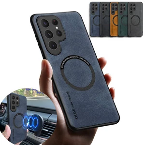 Shockproof Case For Samsung Galaxy A13/A14/A53/A54 5G PU Leather Mag Safe Cover - Picture 1 of 63