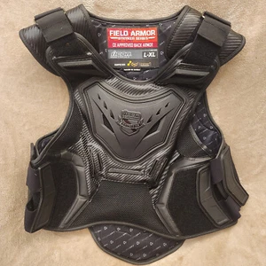 ICON Field Armor Stryker Motorcycle Vest Size L-XL Black Back Armor Looks Unused - Picture 1 of 5