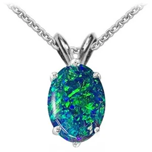 @@ Colgante de ópalo genuino al por mayor con certificado en plata de ley .925 - Imagen 1 de 1