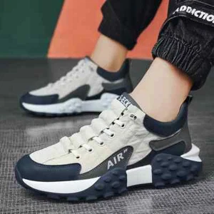 new Thick soled Men Running Shoes Outdoor Fashion sneakers Man Casual Round toe - Picture 1 of 27