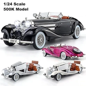1:24 Mercedes-Benz 500K Diecast Modelo Coche Juguete Coleccionable Sonido y Luz Regalo para Niños - Imagen 1 de 11