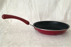 Paula Deen Porzellan Antihaft Gourmet Kochgeschirr 9 1/4" Bratpfanne Gesprenkelt Rot - Bild 1 von 5