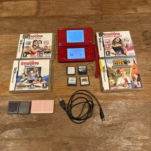 Nintendo DSi Rot Konsole mit 8 Spielen - Bild 1 von 10