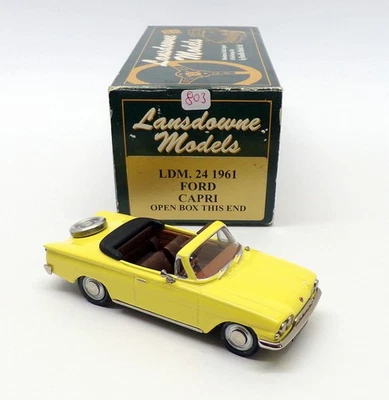 Lansdowne Models 1/43 Scale LDM24 - 1961 Ford Capri Conv - Yellow Reworked - Image 1 of 4