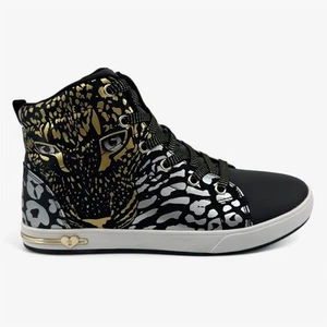 Skechers Shoutouts Spots On Spots Black Gold Kids Girls Size 6 Athletic Sneaker - Picture 1 of 6