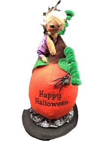 Happy Halloween Annalee Mouse Ragno Zucca Statuina da Collezione Ritirata 2020 - Foto 1 di 9