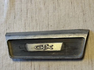 1967 GTX REAR SEAT BEZEL & EMBLEM MOPAR PLYMOUTH - Picture 1 of 6