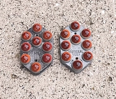 2 Antique Old Federal 95 Orange Amber Glass Marble Cats Eye Reflector Topper USA - Image 1 of 4