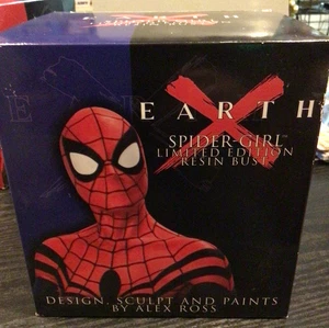 EARTH X SPIDER-GIRL LIMITED EDITION RESIN BUST ALEX ROSS MARVEL DF 2002 SEALED - Picture 1 of 5