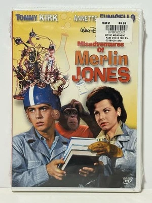 The Misadventures of Merlin Jones (DVD, 1964) Disney Tommy Kirk Factory Sealed - Image 1 of 4
