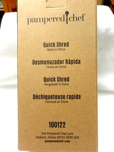 Pampered Chef 100122 Quick Shred Meat Beef Chicken Shredder New in Box - Picture 1 of 3