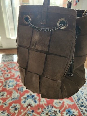 Handcrafted Leather Bucket - Image 1 of 4