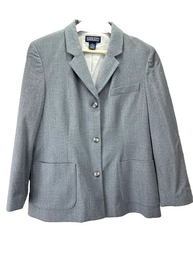 VETEMENTS Light Academia Giacca foderata in misto lana grigio Lands’ End donna 8 regular