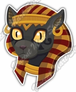 Bastet Göttin Katzenschutz Ägypten Gott Auto Autoaufkleber Vinyl Aufkleber 4"X5" - Bild 1 von 1