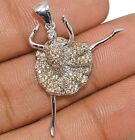 Ballerina Padparadscha Sapphire 925 Solid Sterling Silver Pendant Jewelry YB3-1
