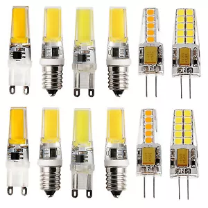 Dimmable G4 E14 G9 4W 6W 8W Silicone Crystal LED Corn Bulb SpotLight Bright Lamp - Picture 1 of 18
