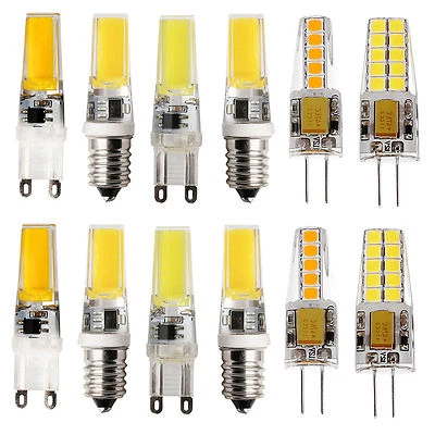 Dimmable G4 E14 G9 4W 6W 8W Silicone Crystal LED Corn Bulb SpotLight Bright Lamp - Image 1 of 4