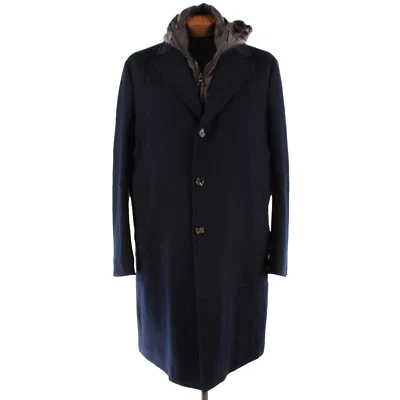 Kired Kiton NWT Palo Wool Jacket w Removable Hood & Bib Size 54 (XL US) In Blue - Image 1 of 4