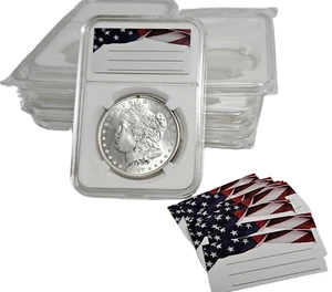 10-Pack 38mm Coin Slab Display Holder for Morgan,Peace,IKE Silver Dollars Labels - Picture 1 of 4