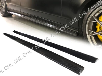 Saia lateral de fibra de carbono estilo DP extensão lábio para 11-14 M-BENZ W218 CLS63 AMG - Imagem 1 de 4