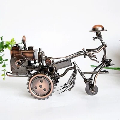Vintage Collectible Tractor Model Handmade Farm Vehicle Metal Art Home Bar Decor - Image 1 of 4