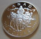 1994 pièce dollar en argent épreuve de l'équipe canine de patrouille de la GRC du Canada. Ensemble comme neuf UNC