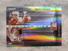 2008 DONRUSS ELITE CAT OSTERMAN COLLEGE TIES #CTC-16 0536/1500 TEXAS SOFTBALL