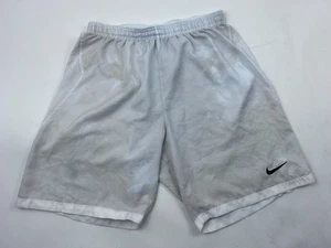 Nike Shorts Boys Size Medium M White Youth Active Bottoms Kids Casual Gym Soccer - Picture 1 of 10