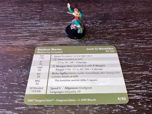 Banshrae Warrior D&D Miniature Dangerous Delves mini Dungeons Dragons Pathfinder - Picture 1 of 1