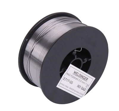 MAG Fülldraht Schweißdraht Ø 0,9 mm je 1 kg Kleinrolle D100 No Gas von WELDINGER