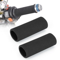 2 x Motorbike Motorcycle Slip-on Foam Anti Vibration Comfort Hand Grip CoveUSJF